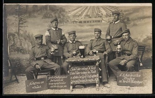 Cartolina soldati della - cartolina,